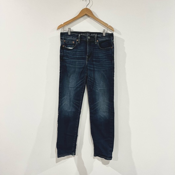 American Eagle Airflex+ Original Straight Leg Denim Jeans - Picture 1 of 4